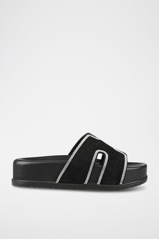 Ciabatte platform - Nero