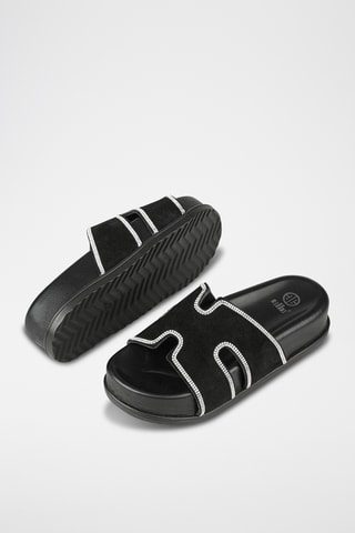 Ciabatte platform - Nero