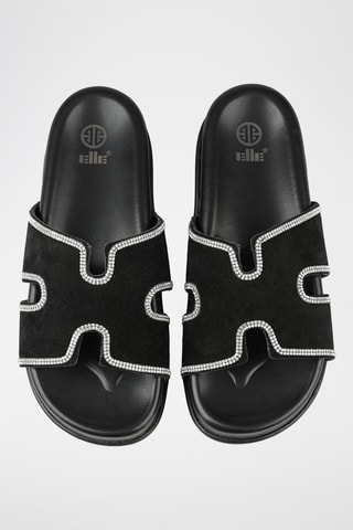 Ciabatte platform - Nero