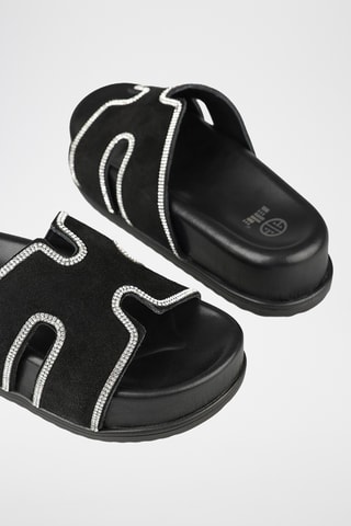 Ciabatte platform - Nero