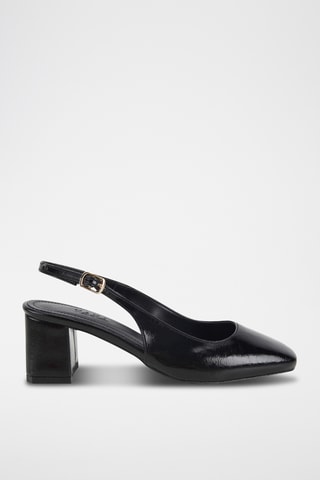 Décolleté in pelle verniciata - Nero
