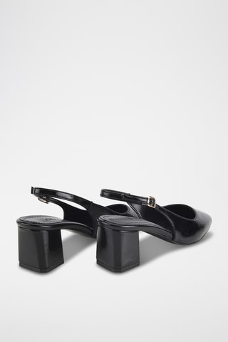 Décolleté in pelle verniciata - Nero