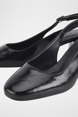 Décolleté in pelle verniciata - Nero