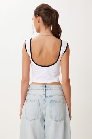 2 crop top - Nero e bianco