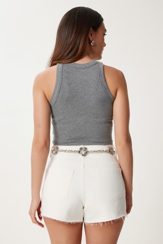 Crop top - Antracite