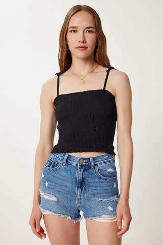 2 crop top - Nero e bianco
