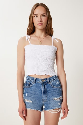 2 crop top - Nero e bianco