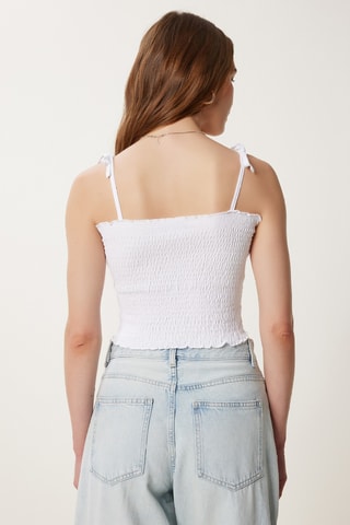 2 crop top - Celeste e bianco