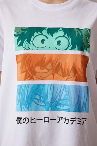 T-shirt oversize My Hero Academia - Bianco