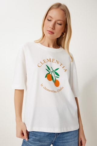 T-shirt oversize - Ecrù