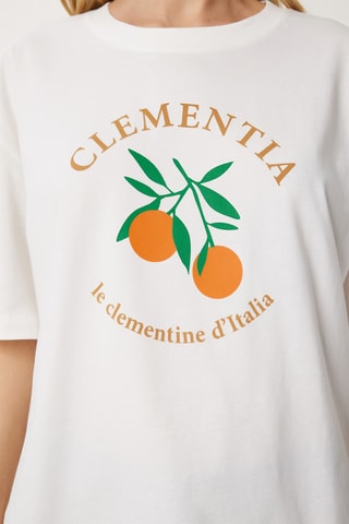 T-shirt oversize - Ecrù