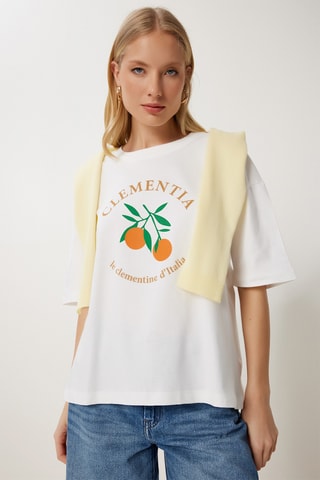 T-shirt oversize - Ecrù