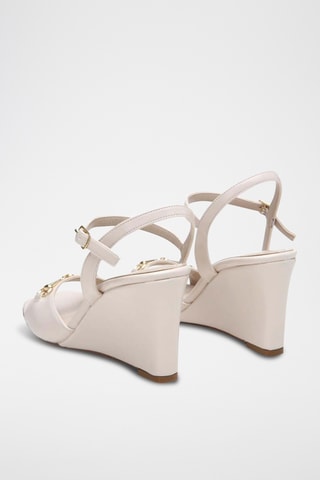 Sandali con zeppa - Beige