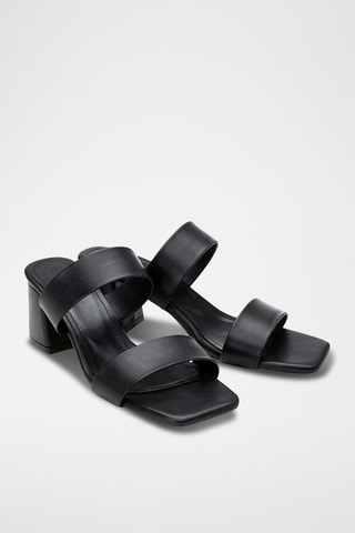 Sandali con tacco - Nero
