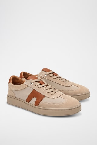 Sneakers in pelle - Beige