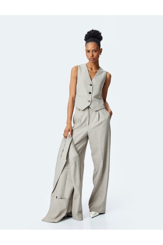 Gilet da completo - Ecrù melange