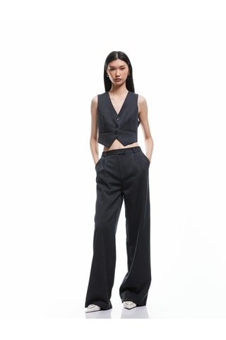 Pantaloni wide legs - Navy