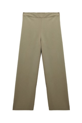 Pantaloni wide legs - Kaki