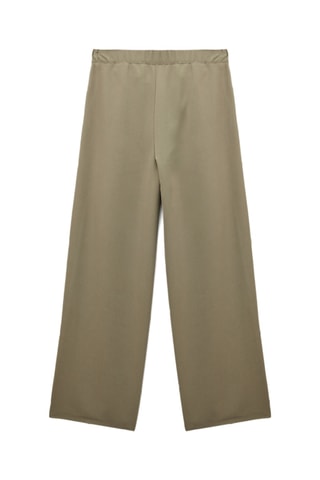 Pantaloni wide legs - Kaki