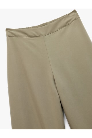Pantaloni wide legs - Kaki