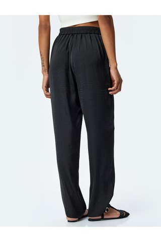 Pantaloni wide legs - Nero