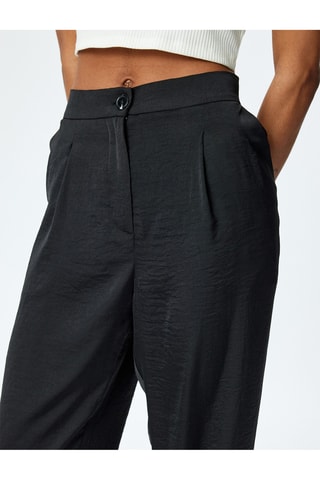 Pantaloni wide legs - Nero