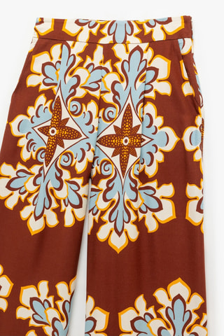 Pantaloni wide legs - Marrone