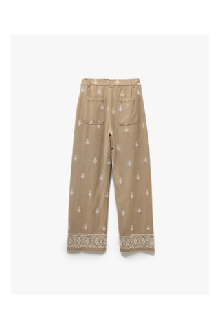 Pantaloni wide legs - Kaki