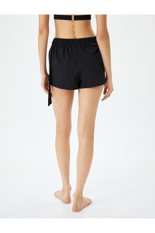 Gonna shorts a vita alta - Nero