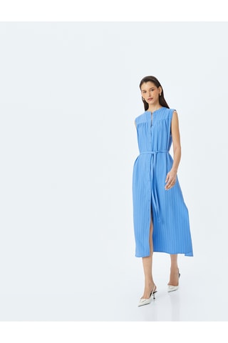 Abito a camicia - Celeste