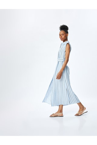 Abito a camicia - Celeste