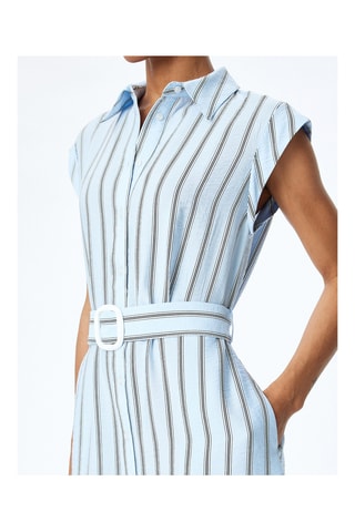 Abito a camicia - Celeste