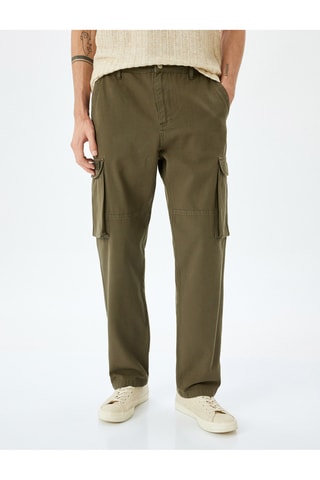 Pantaloni cargo - Kaki