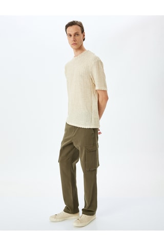 Pantaloni cargo - Kaki