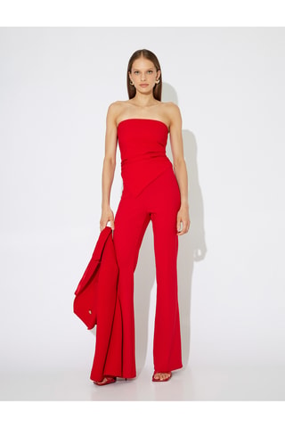Top bustier - Rosso