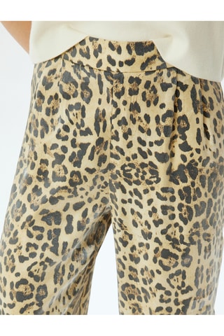Pantaloni wide legs a vita alta - Nero
