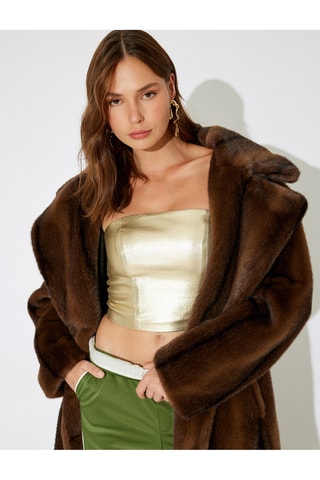 Crop top bustier - Dorato