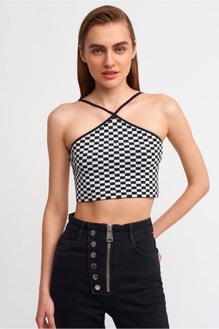 Crop top - Nero e bianco