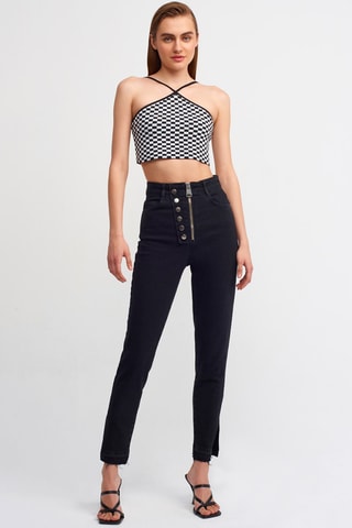 Crop top - Nero e bianco