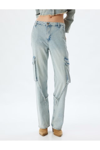 Jeans cargo - Blu