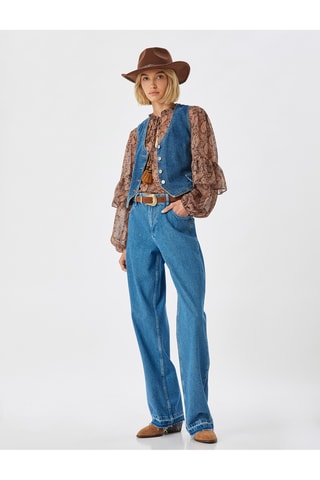 Jeans straight - Indaco