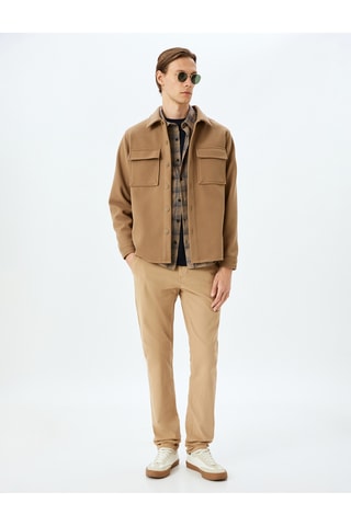 Pantaloni slim - Ecrù
