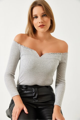 Top - Grigio melange