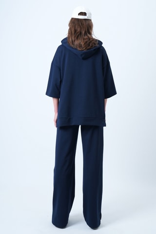Felpa con cappuccio e pantaloni - Navy
