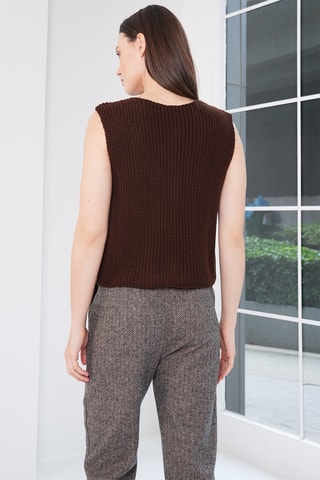Gilet - Marrone scuro