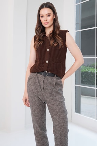 Gilet - Marrone scuro