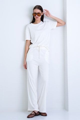 T-shirt e pantaloni - Ecrù
