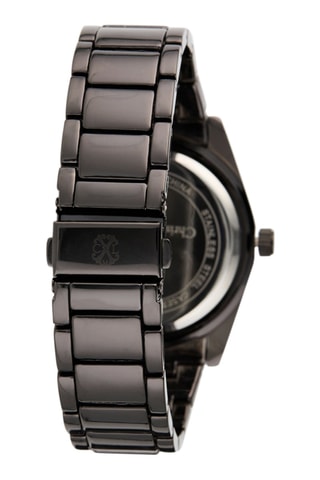 Reloj de cuarzo de metal aleado - Antracita y negro