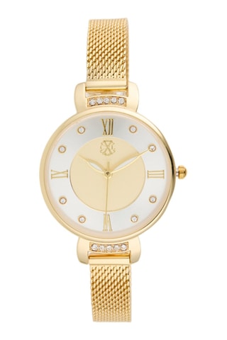 Reloj de cuarzo de metal aleado - Dorado