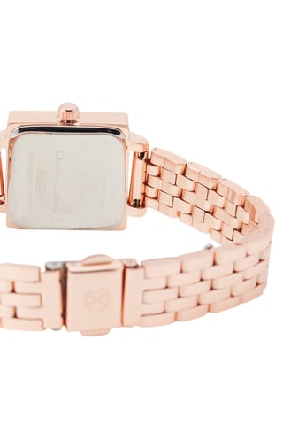 Reloj de cuarzo de metal aleado - Rosa dorado